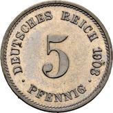 Obverse 5 Pfennig 1903 G