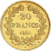 Reverse 20 Francs 1834 B