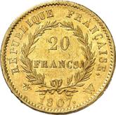 Reverse 20 Francs 1807 W