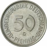 Obverse 50 Pfennig 1972 G