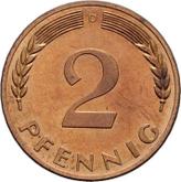 Obverse 2 Pfennig 1967 D
