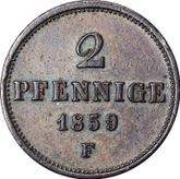 Reverse 2 Pfennig 1859 F