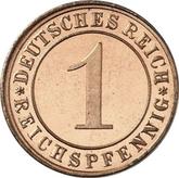 Obverse 1 Reichspfennig 1924 E