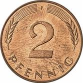 Obverse 2 Pfennig 1992 F