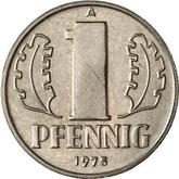 Obverse 1 Pfennig 1975 A