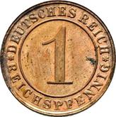 Obverse 1 Reichspfennig 1924 D