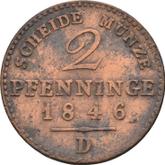 Reverse 2 Pfennig 1846 D