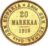 Reverse 20 Mark 1913 S