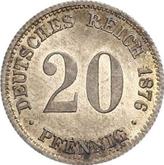 Obverse 20 Pfennig 1876 E