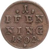 Reverse 1 Pfennig 1802