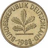 Reverse 5 Pfennig 1988 G
