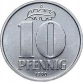 Obverse 10 Pfennig 1990 A