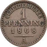 Reverse 1 Pfennig 1868 A