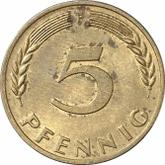Obverse 5 Pfennig 1970 F