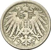 Reverse 10 Pfennig 1892 J