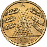 Reverse 5 Reichspfennig 1935 A
