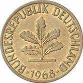 Reverse 5 Pfennig 1968 F