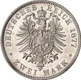 Reverse 2 Mark 1877 B Prussia