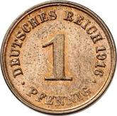 Obverse 1 Pfennig 1916 F