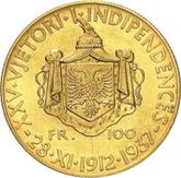 Reverse 100 Franga Ari 1937 R Independence