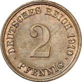 Obverse 2 Pfennig 1910 G