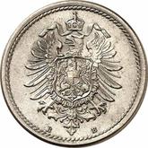 Reverse 5 Pfennig 1876 B