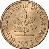 Reverse 1 Pfennig 1973 F