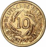 Obverse 10 Rentenpfennig 1924 G