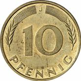 Obverse 10 Pfennig 1993 J