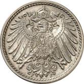 Reverse 5 Pfennig 1904 F