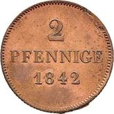 Reverse 2 Pfennig 1842
