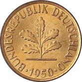 Reverse 2 Pfennig 1950 G