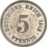 Obverse 5 Pfennig 1913 G