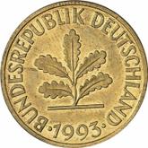 Reverse 10 Pfennig 1993 D