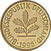Reverse 5 Pfennig 1998 F