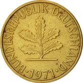 Reverse 10 Pfennig 1971 F
