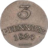 Reverse 3 Pfennig 1824