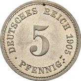 Obverse 5 Pfennig 1905 A