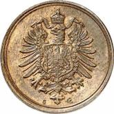 Reverse 1 Pfennig 1888 G