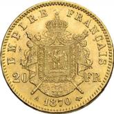 Reverse 20 Francs 1870 A