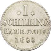 Reverse 1 Shilling 1855