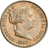 Obverse 10 Céntimos de real 1857