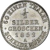 Reverse 1/2 Silber Groschen 1852 A