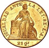 Reverse 8 Escudos 1851 So LA