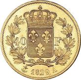 Reverse 40 Francs 1829 A