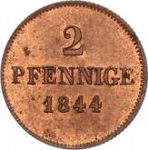 Reverse 2 Pfennig 1844