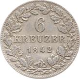 Reverse 6 Kreuzer 1842