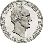Obverse 2 Thaler 1854 F Death of the King