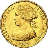 Obverse 10 Escudos 1865