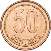 Reverse 50 Céntimos 1937